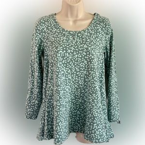 Isaac Mizrahi Live! QVC Size XXS Long Sleeve Top w/peplum. Two beautiful greens